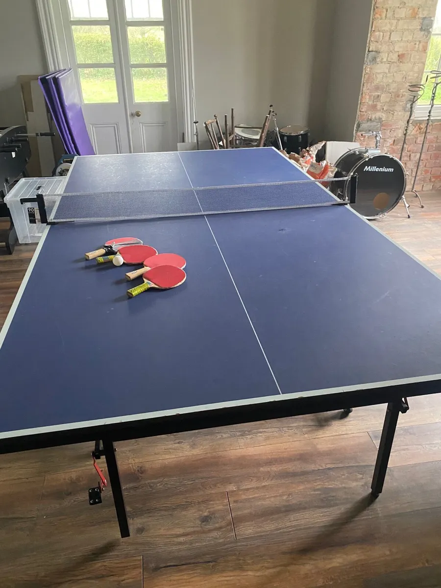 Table tennis and fuzz ball tables - Image 1