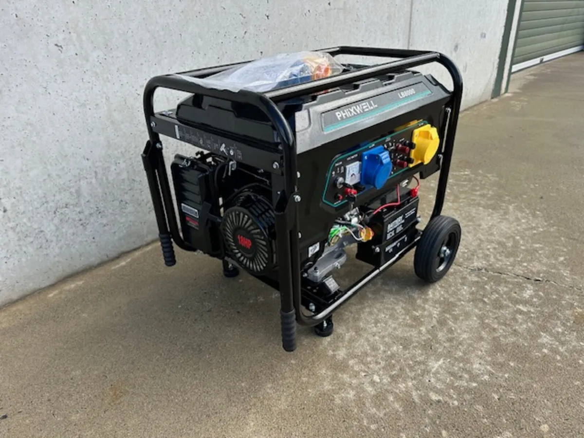 New 8000W Petrol Site Generator **Online Auction** - Image 3