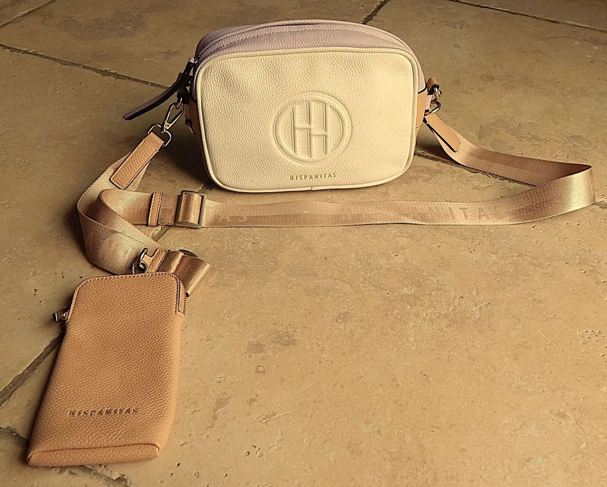 Hispanitas brand Leather Handbag with Phone Wallet - Image 1