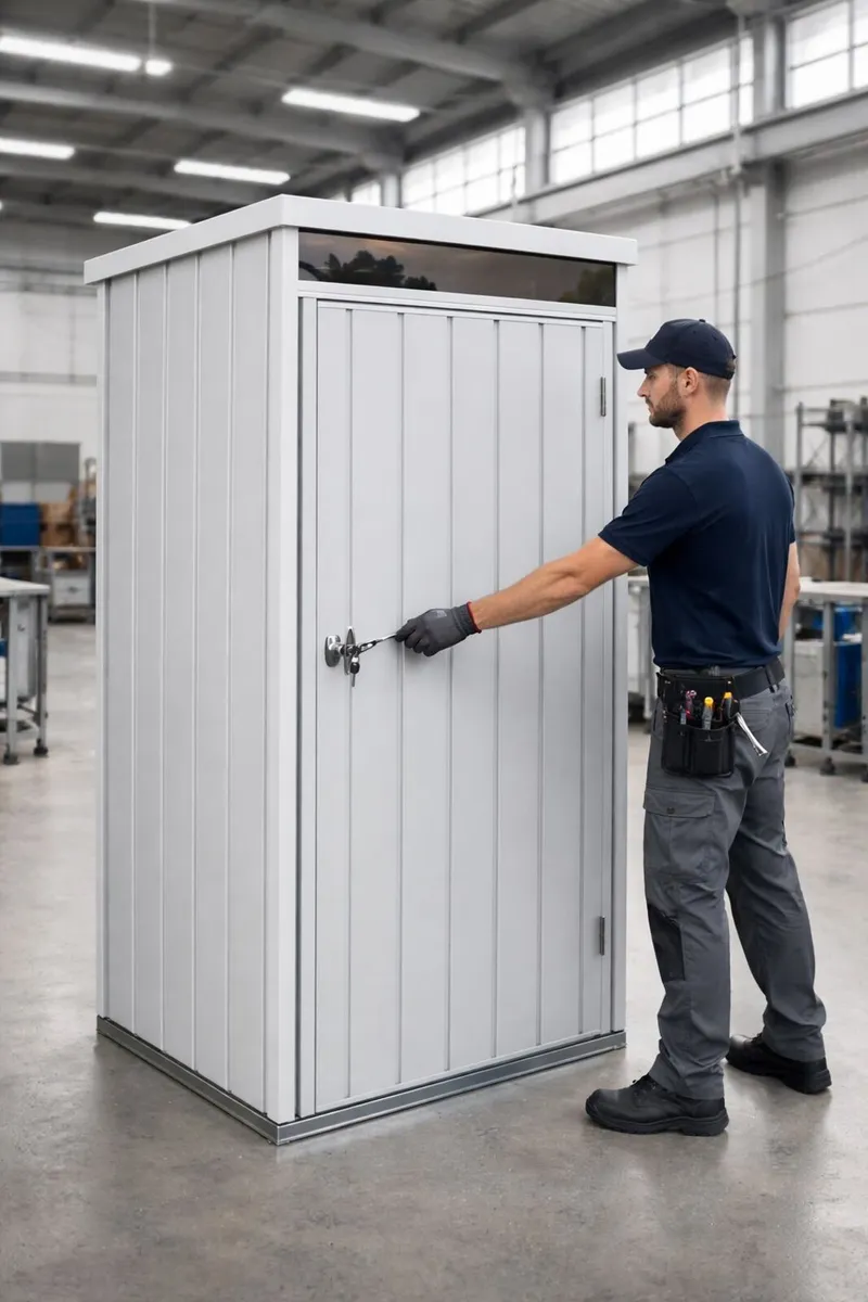 Palladium 3×2 Outdoor Steel Storage Cabinets - Image 1