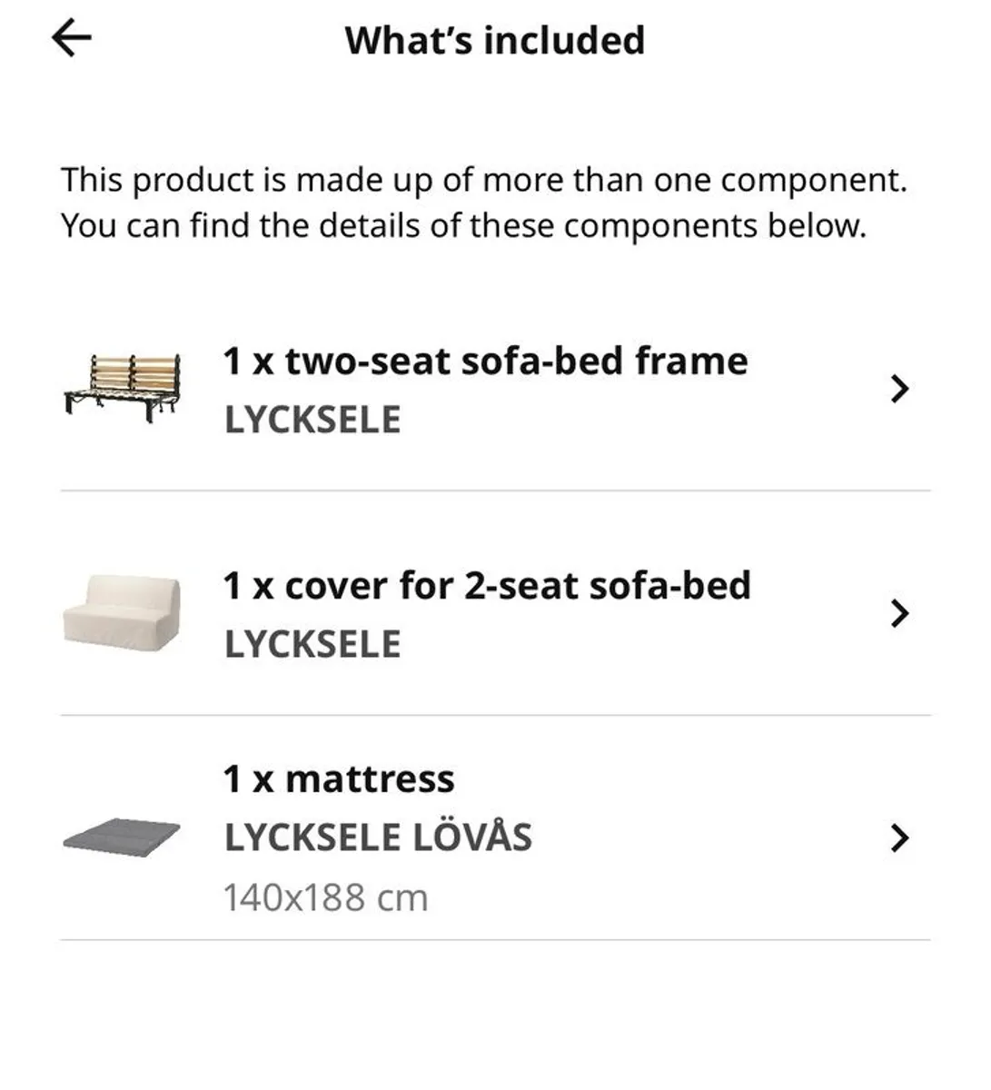 Double ikea sofa bed - Image 2