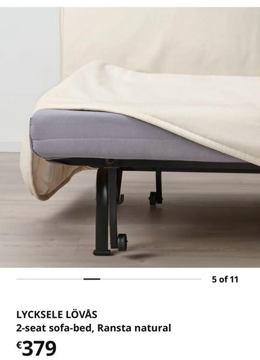 Double ikea sofa bed - Image 3