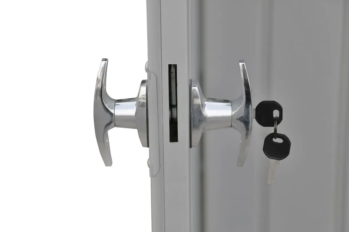 8x6 Palladium Steel Garden Shed  Modern Heavy Duty - Image 4