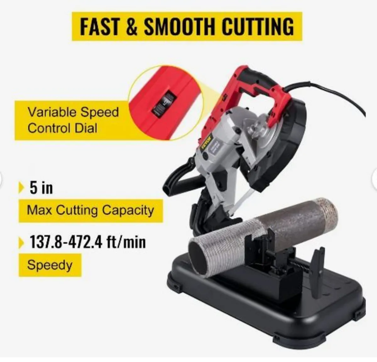 Portable Band Saw, 127 mm x 127 mm Cutting - Image 2