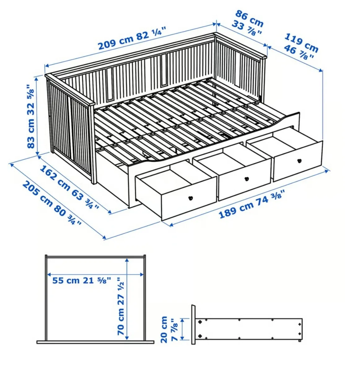 Ikea Hemmes Day Bed - Image 4