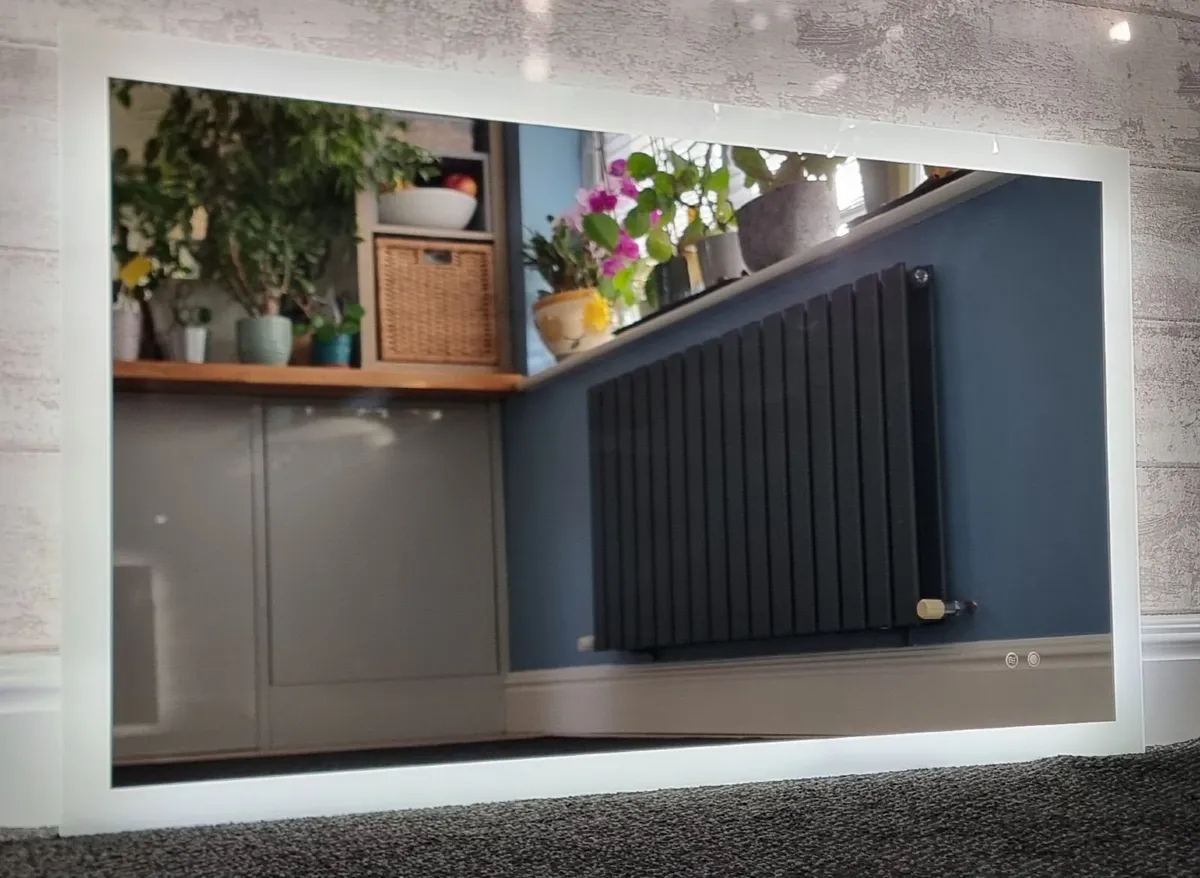 LED Bathroom Mirror 120x70cm Demister Dual LED - Image 3