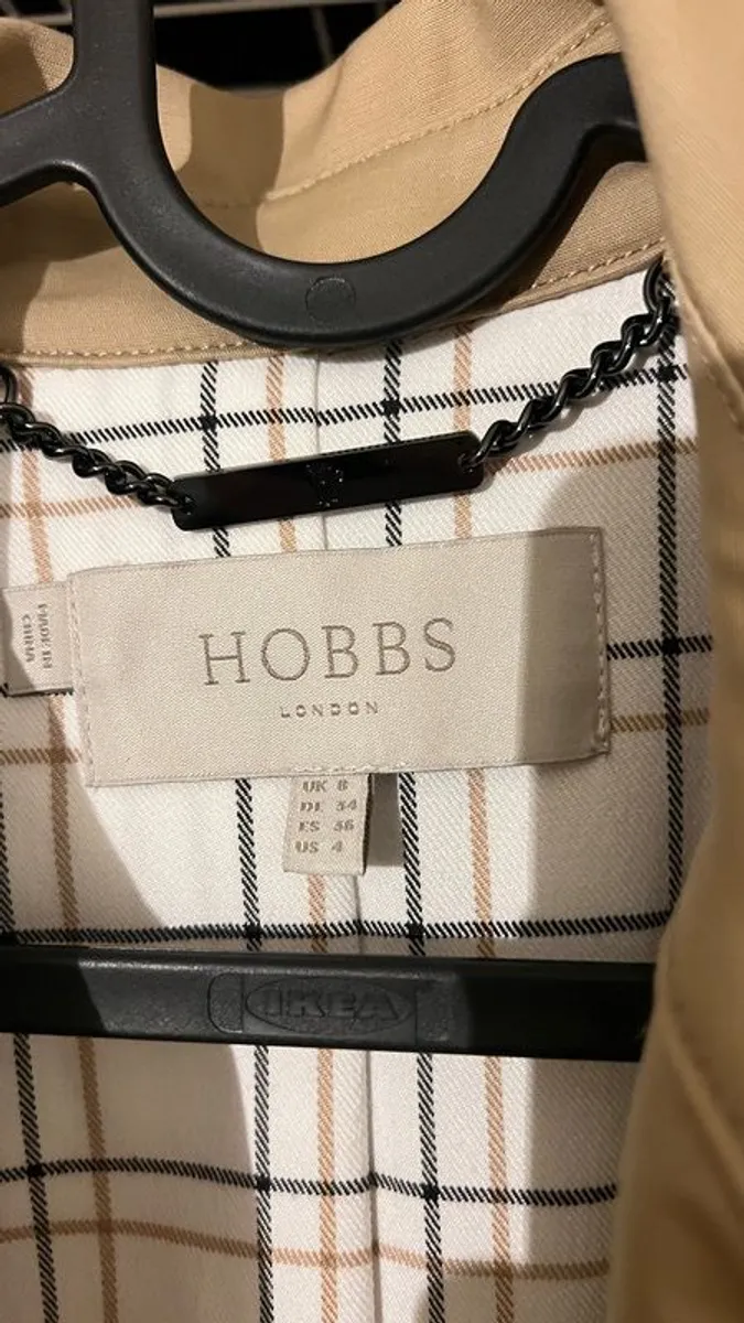 HOBBS Trench Coat Double-breasted Trench Coat With Buckled Belt - Image 2