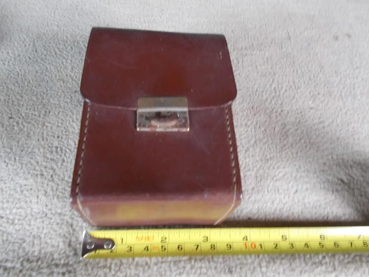 Old Brown Leather Camera Case - Image 3