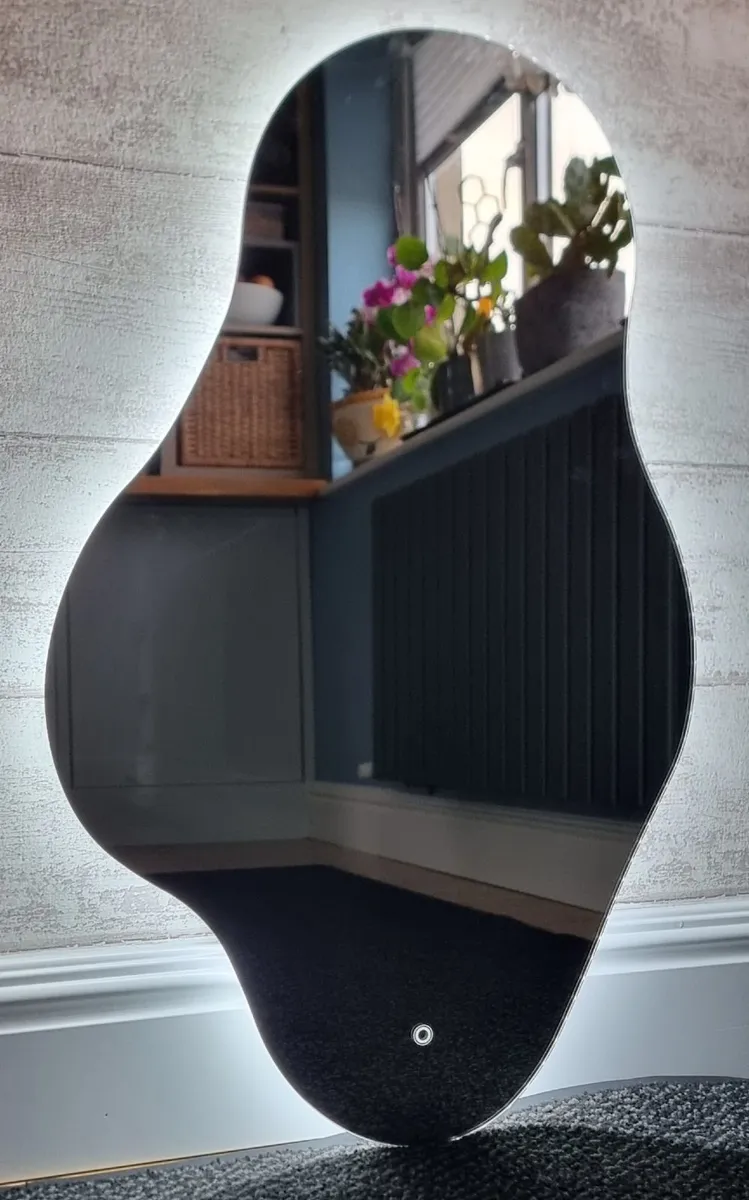 LED Bathroom Mirror 50x80cm Backlit Dual LED Touch - Image 4