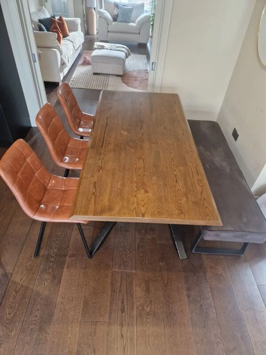 Kitchen Table,  Dining Bench & 3 chairs - Image 1