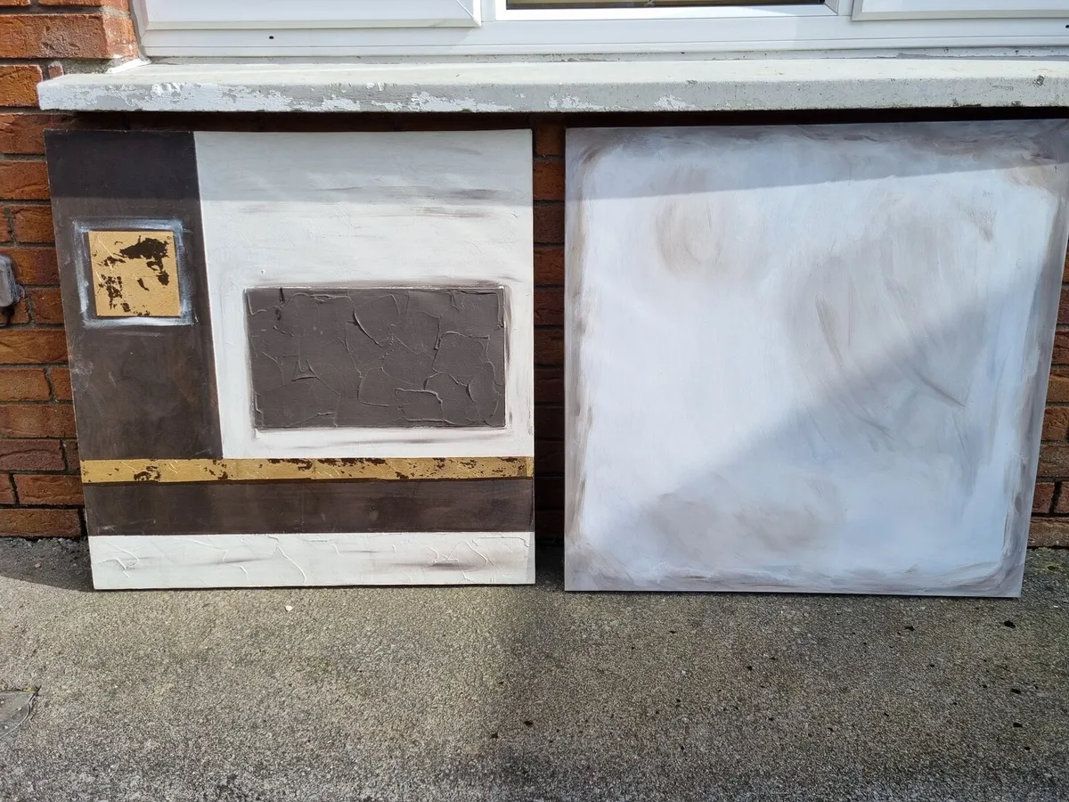 TWO canvas pictures 80x80cm - Image 1