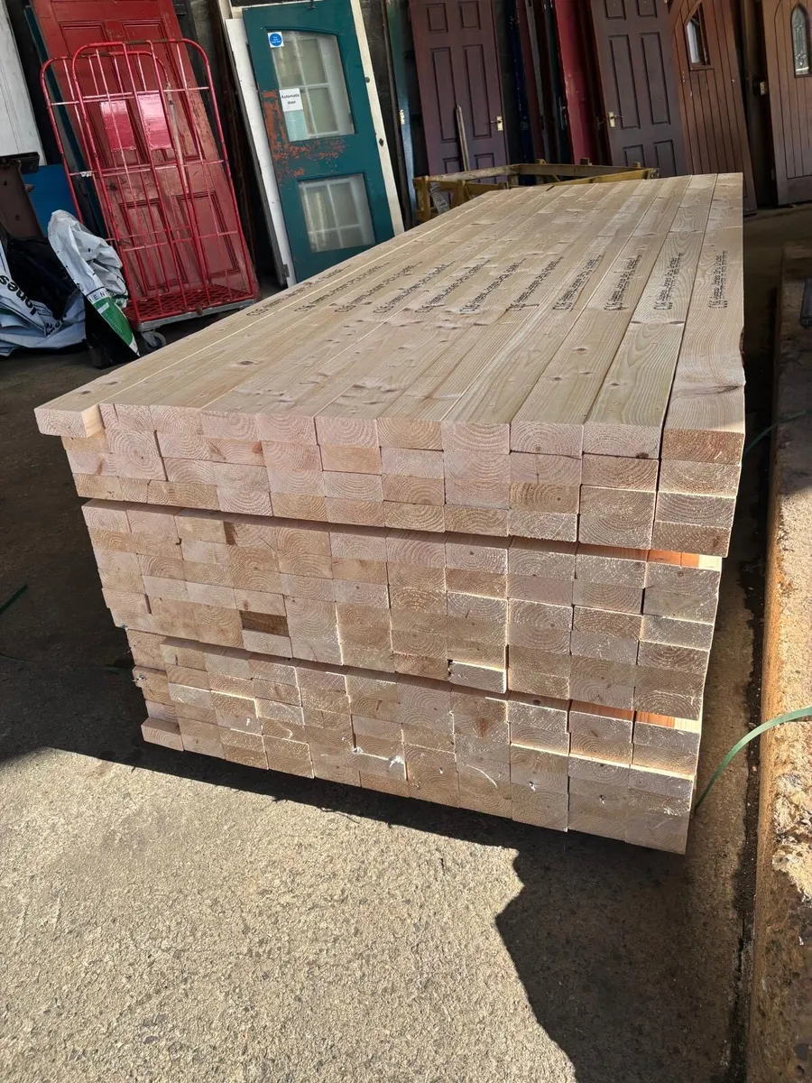 New 4” x 2” x 3m timbers for sale - Image 2