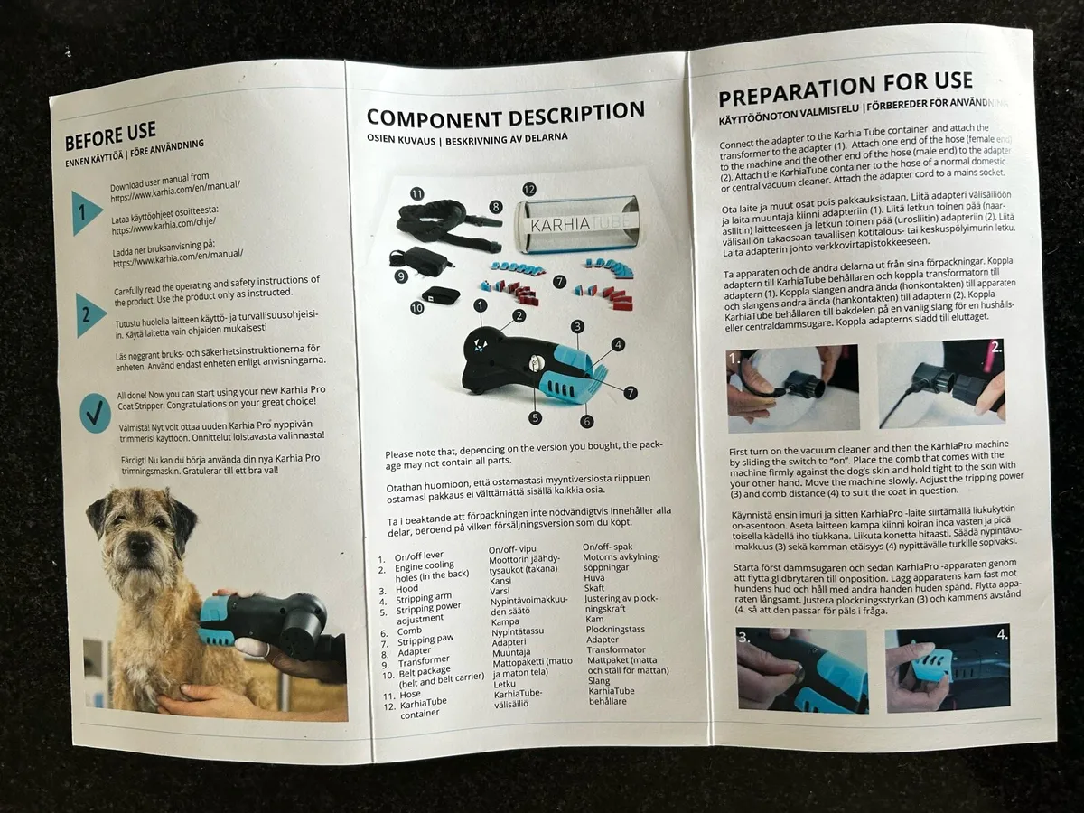 Karhia Pro Grooming Kit (Coat Stripping Machine) - Image 2