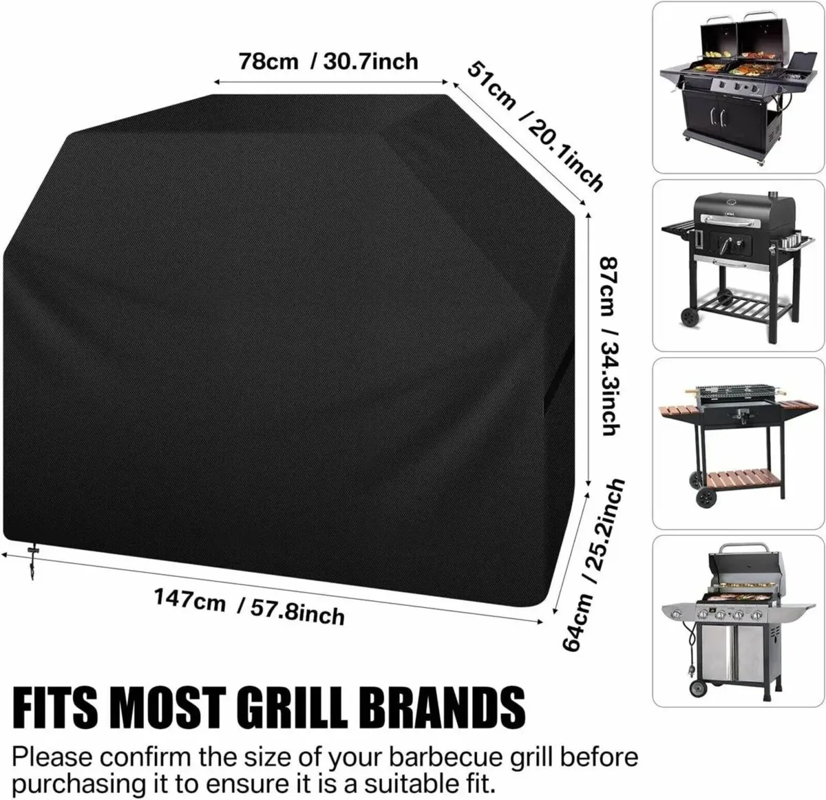 Large Outdoor BBQ Cover Windproof Rip-Proof - Image 1