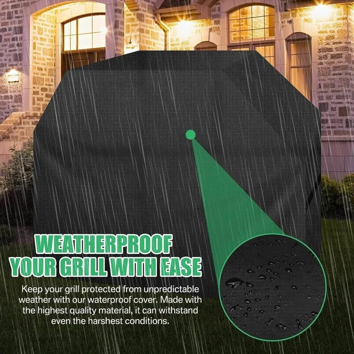 Large Outdoor BBQ Cover Windproof Rip-Proof - Image 2
