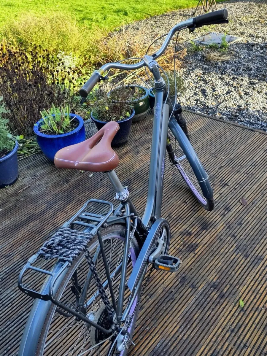 Ladies Bicycle - Liv - Flourish, Charcoal & Lavend - Image 1