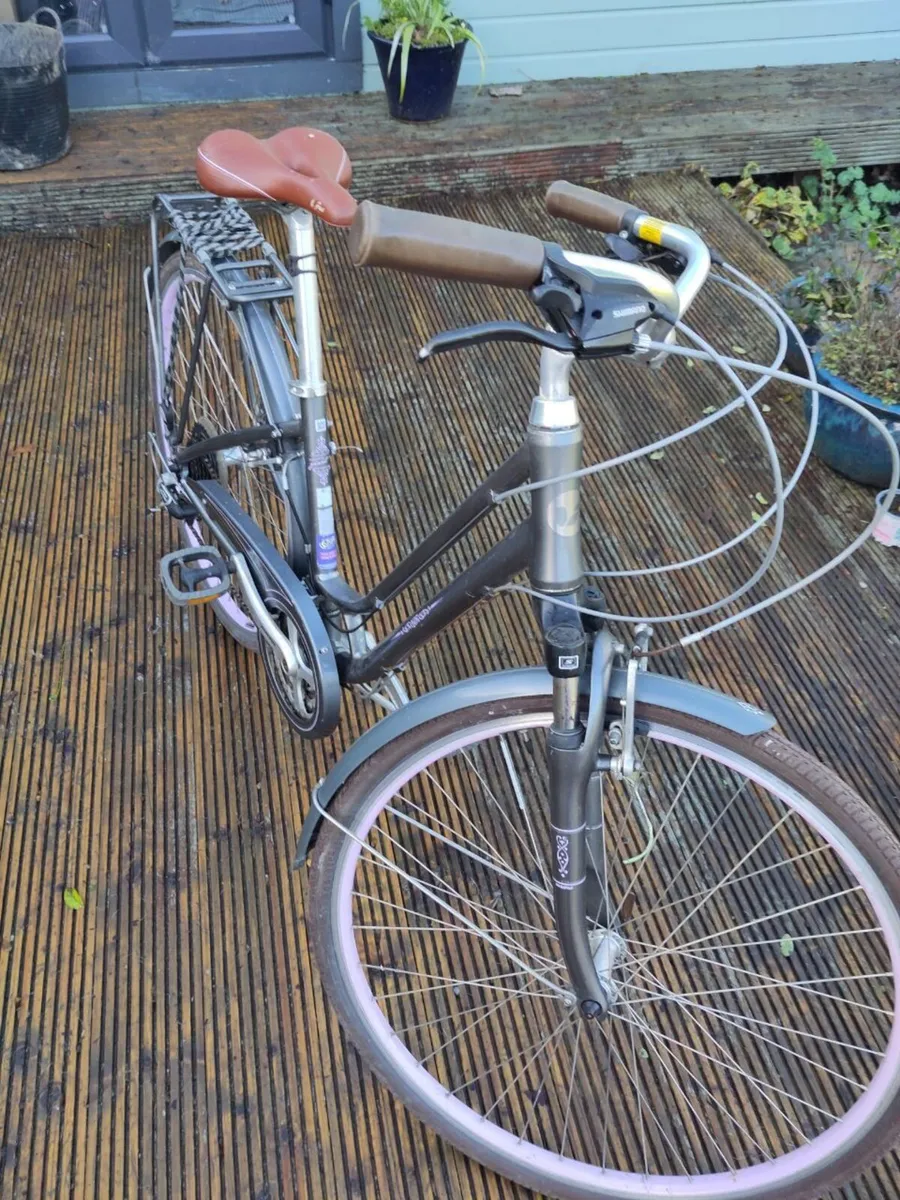 Ladies Bicycle - Liv - Flourish, Charcoal & Lavend - Image 2