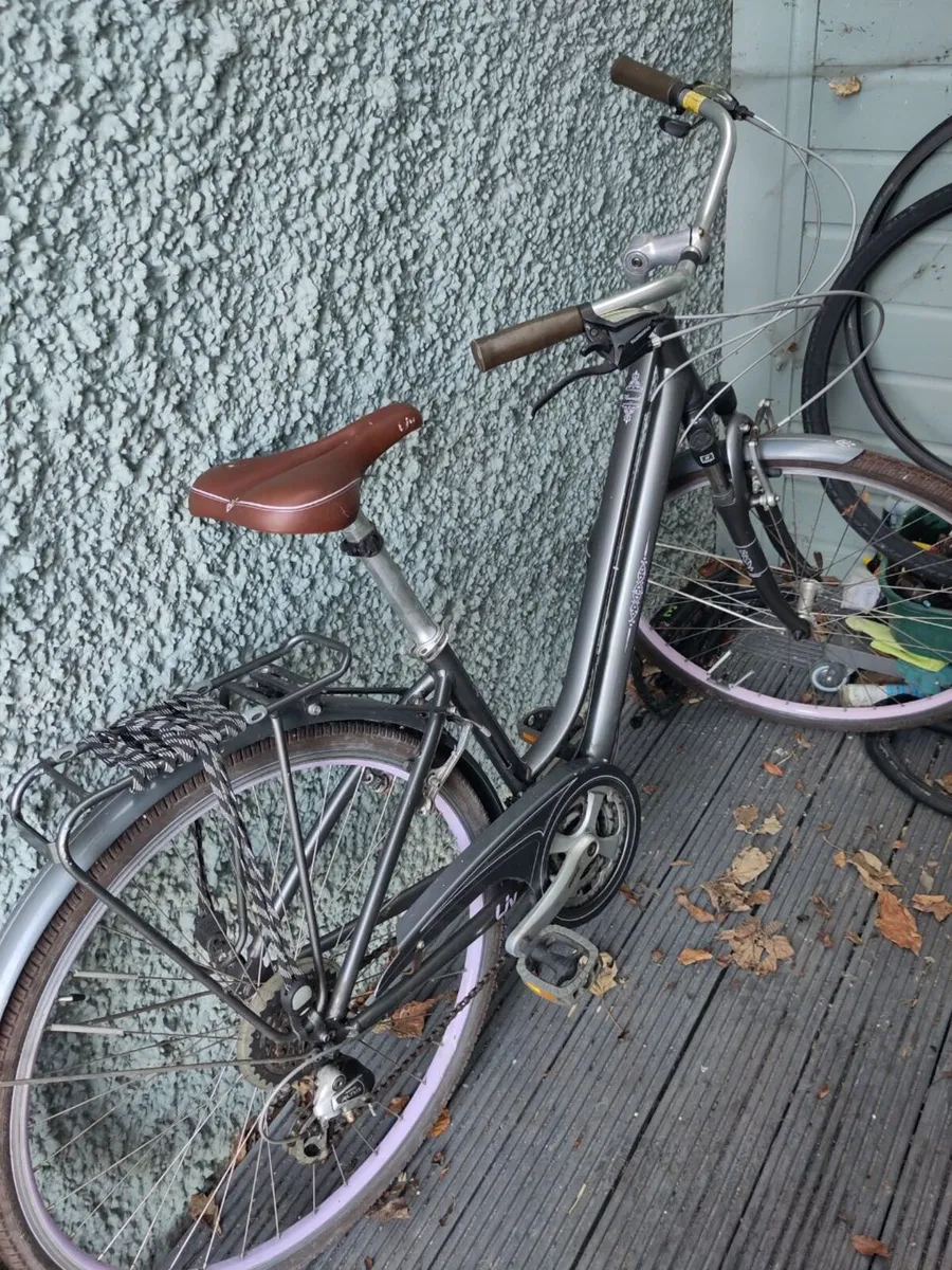 Ladies Bicycle - Liv - Flourish, Charcoal & Lavend - Image 3