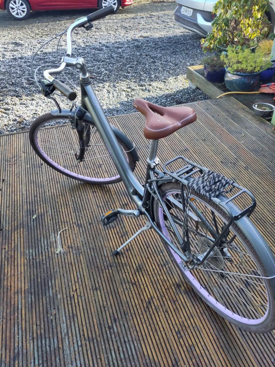 Ladies Bicycle - Liv - Flourish, Charcoal & Lavend - Image 4