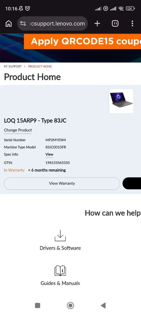 Lenovo LOQ 15ARP9 – RTX 4060 – Ryzen 7 - Image 4