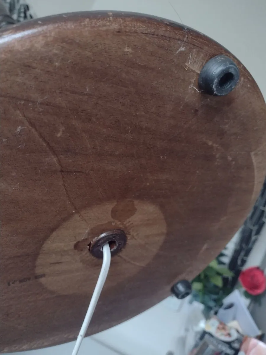 Dark walnut floor lamp - Image 4