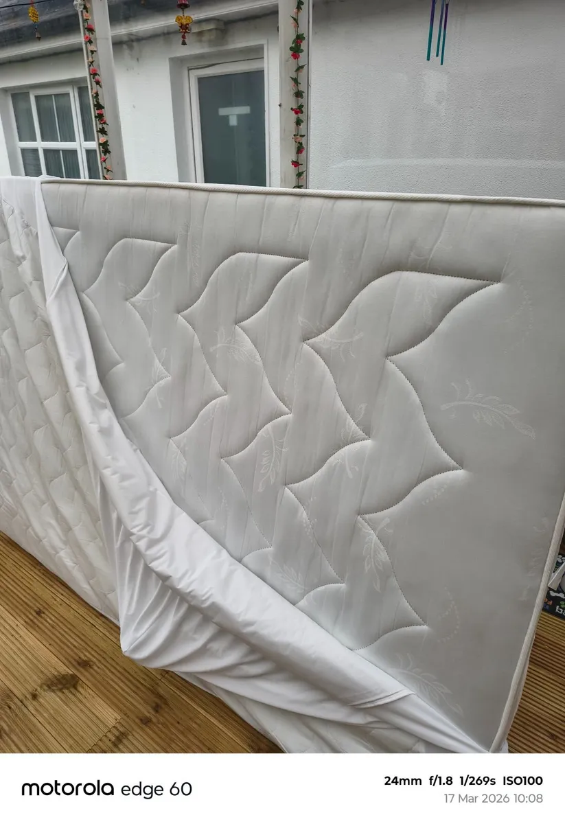 Double Bed mattress for sale with cover - Image 1