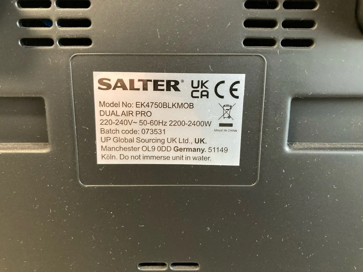 Salter Dual Air Fryer - Image 4