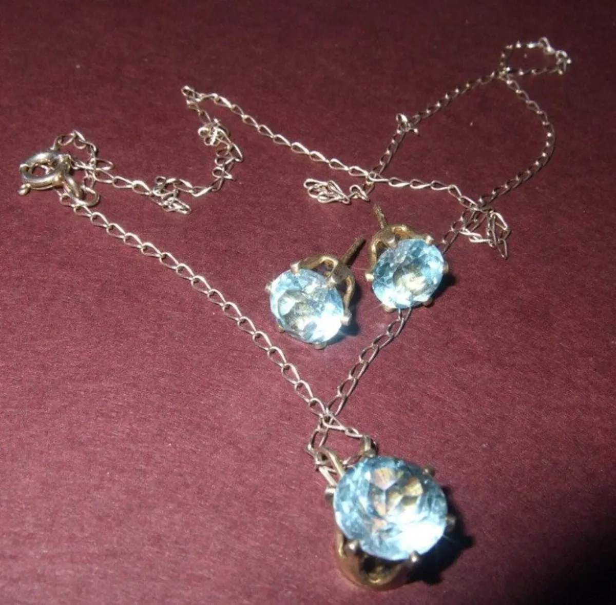 Vintage Silver/Topaz Trilogy Set - Image 3