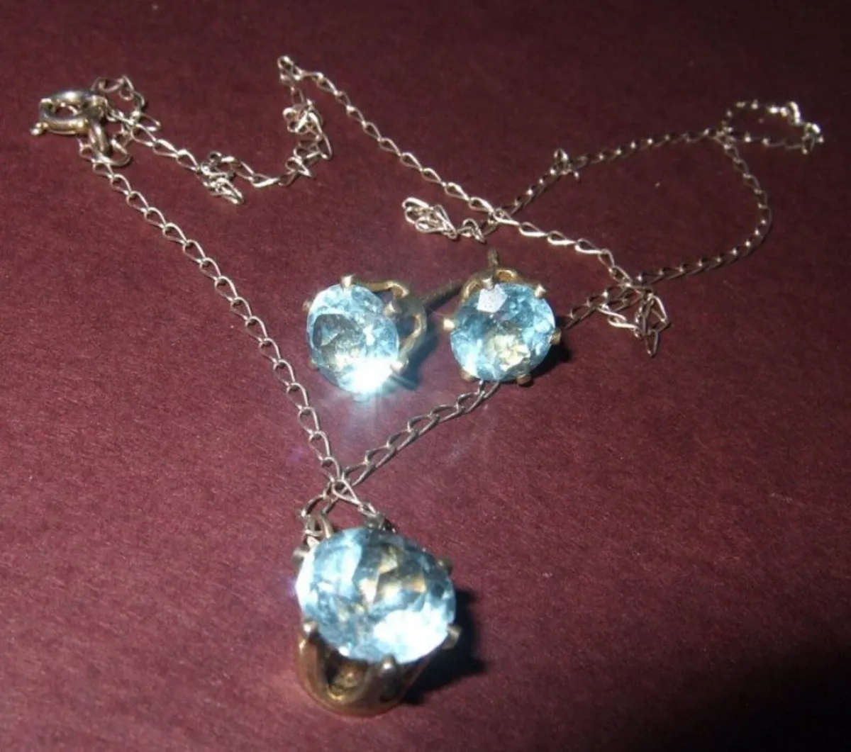 Vintage Silver/Topaz Trilogy Set - Image 4