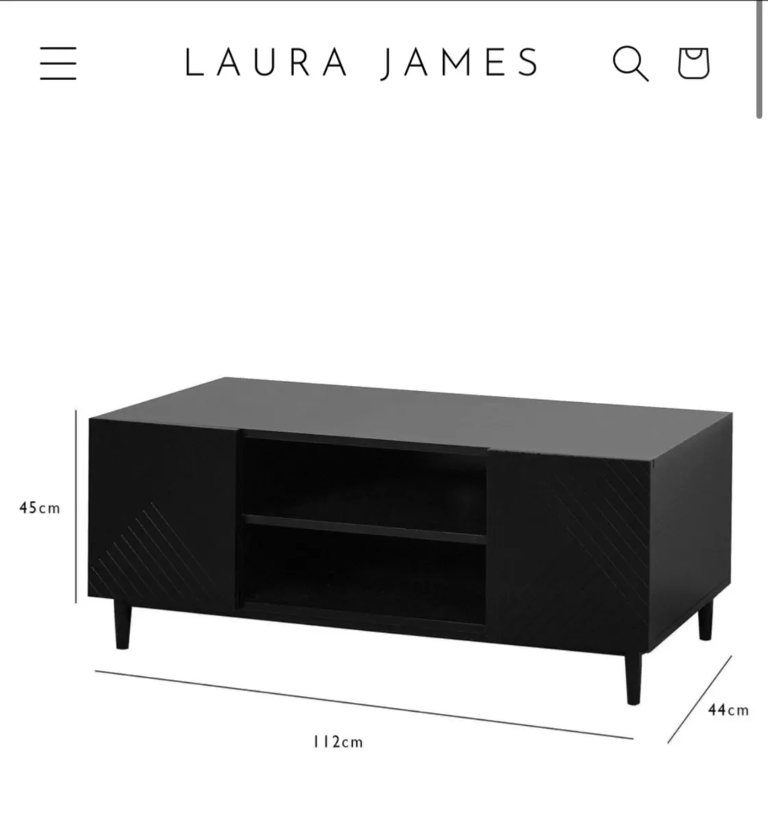 Matching cabinet and tv stand - Laura James - Image 4