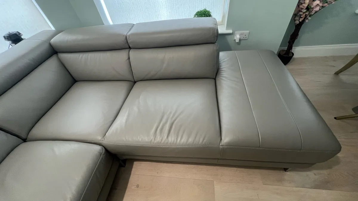 ''NATUZZI''6 siter left ''Genuine leather''Sofa - Image 2