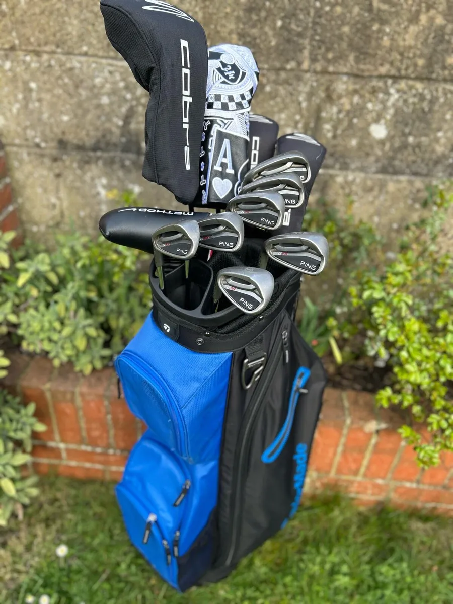 Full set of left handed golf clubs - Image 1