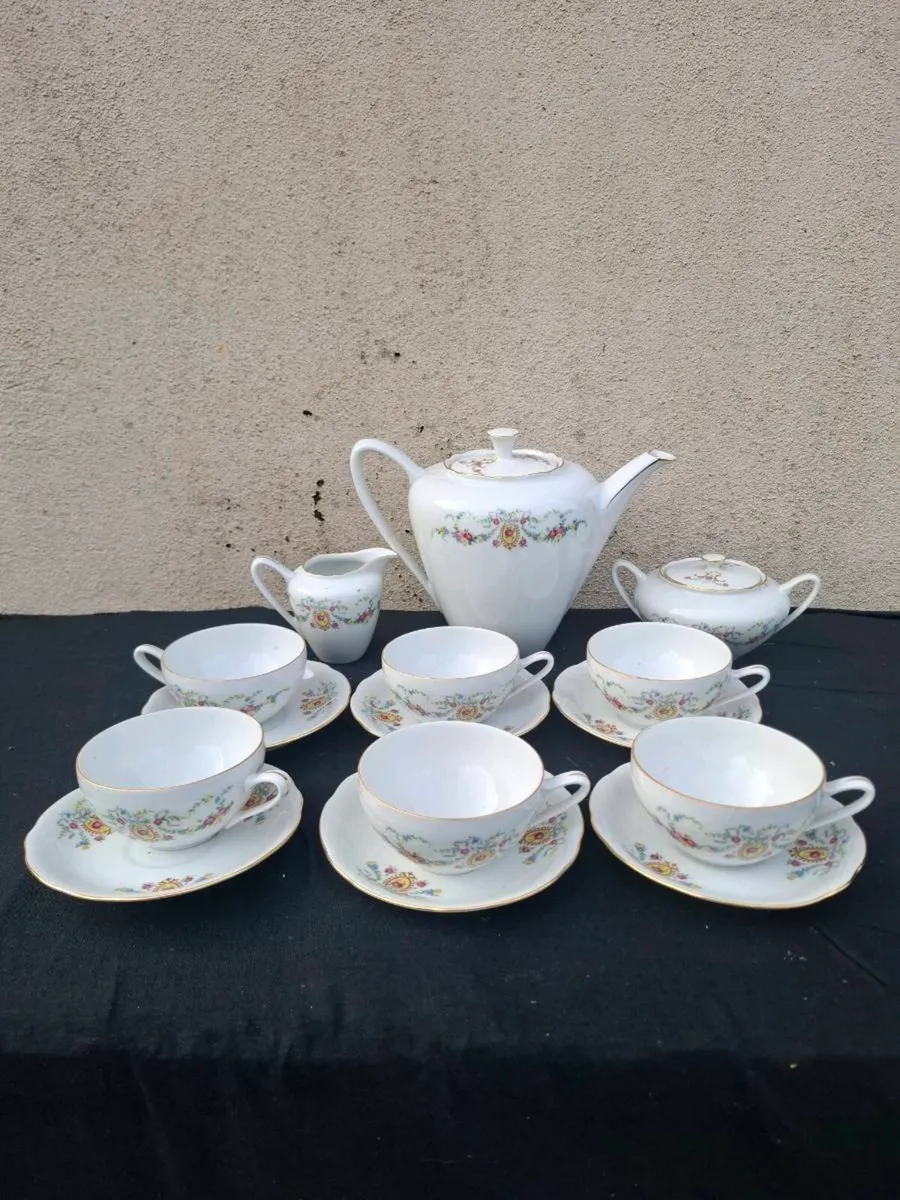 China floral tea set - Image 2