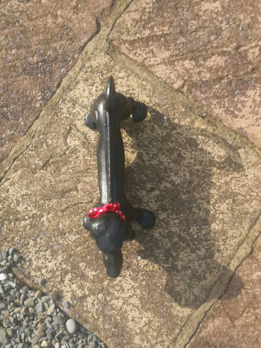 Vintage Cast Iron Daschund Boot Scraper - Image 3