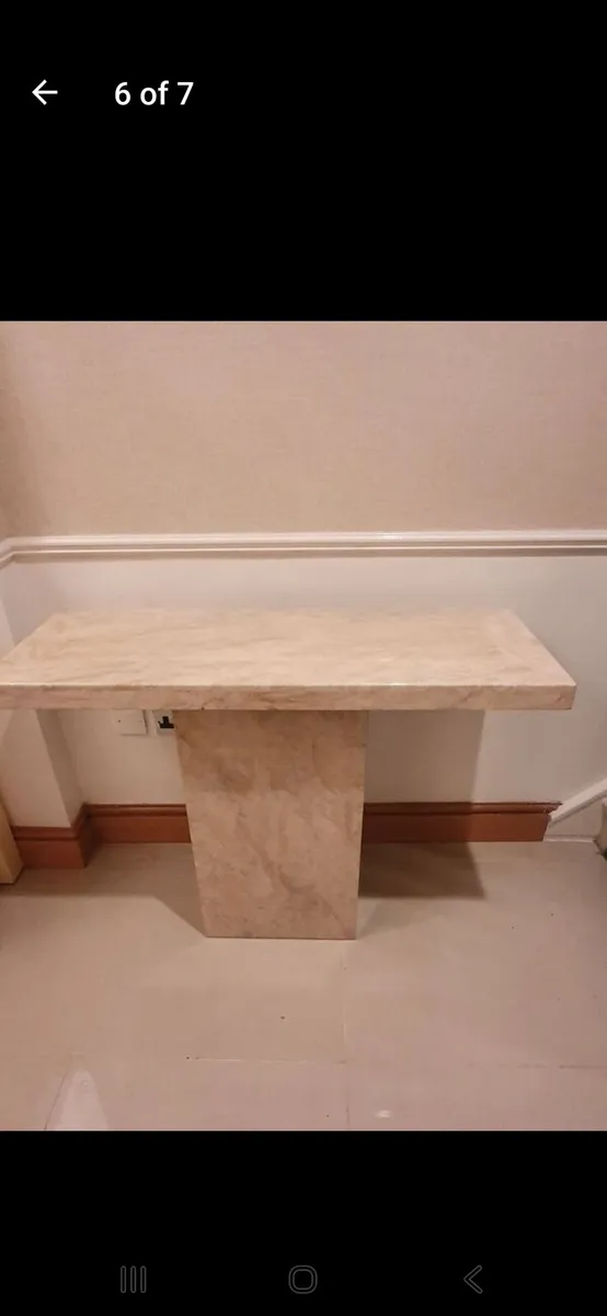 Marble Consul Table - Image 1