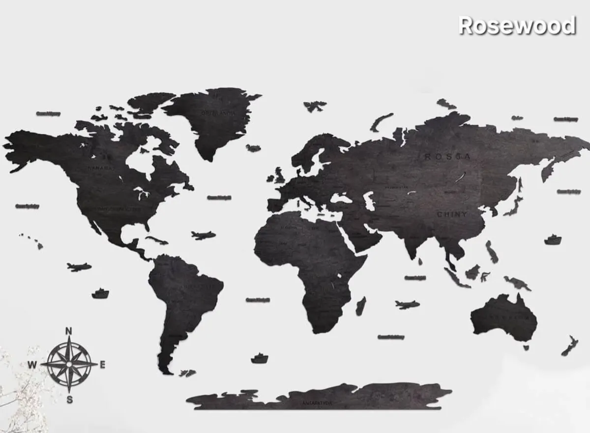 2D Classic Version Map of The World Country Border - Image 3
