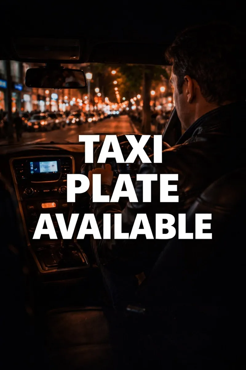 Taxi Plate Available - Image 1