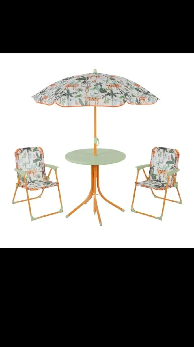 Kids table set. Outdoor furniture set. Kids campin - Image 3