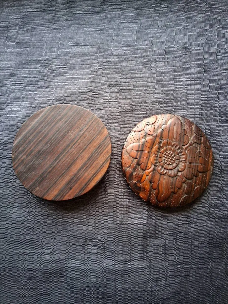 Hand Carved Wood Ring Box - Image 3