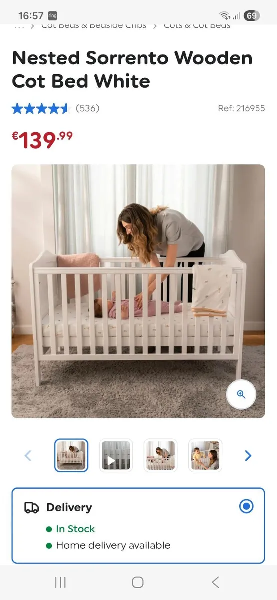 Cot bed - Image 2
