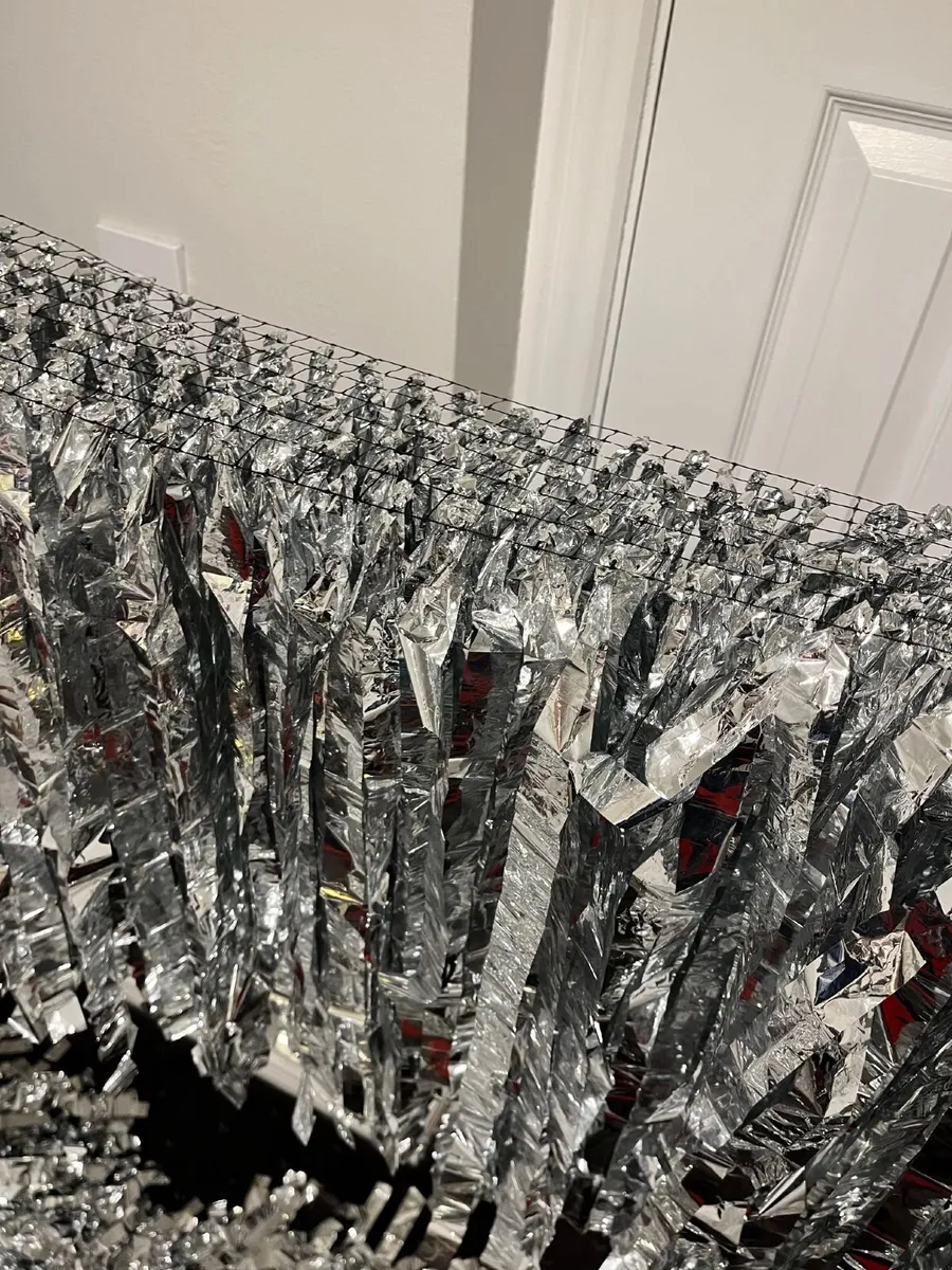 Silver Foil Streamer Banners x 2 - Image 3