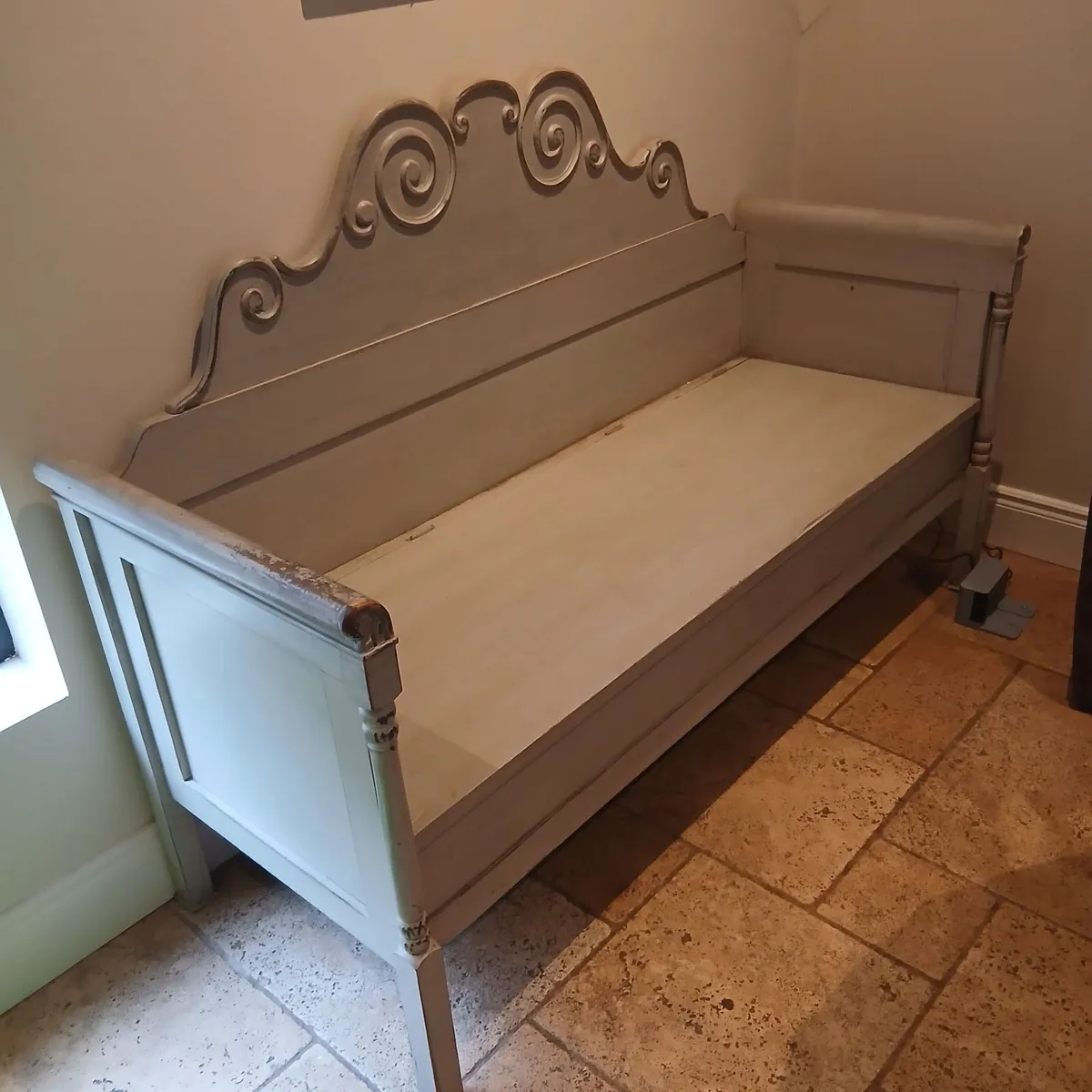 Gustavian style storage bench - Image 1