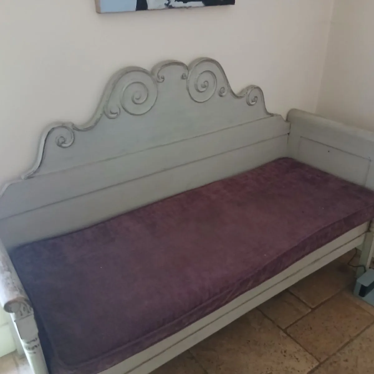 Gustavian style storage bench - Image 3