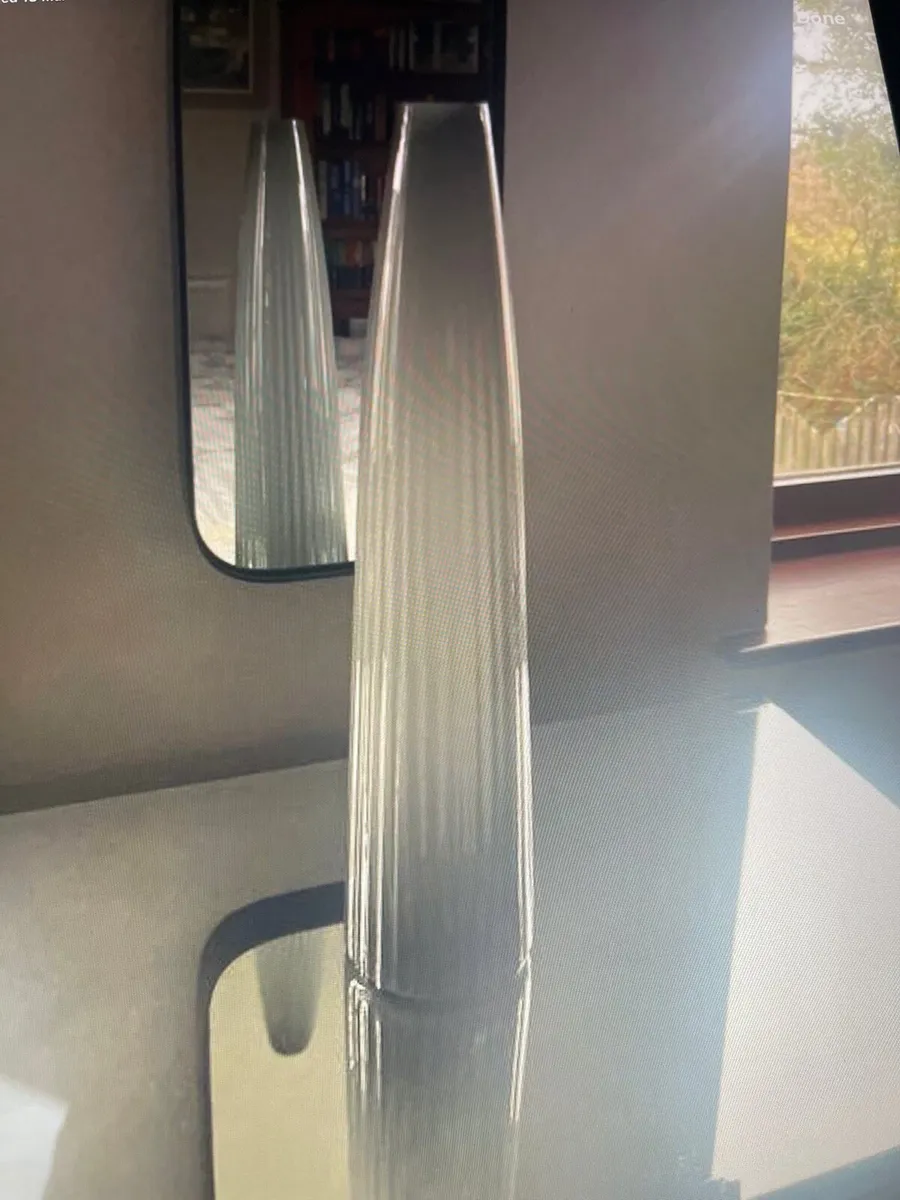 Tall glass feather arrangement - Image 3