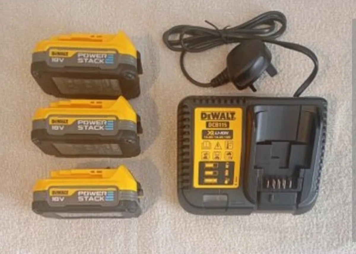 DeWalt Powerstack Batteries and Charger