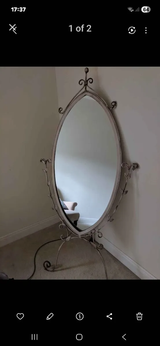 Vintage style Floor mirror - Image 2