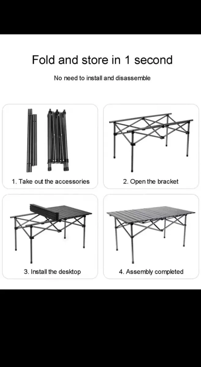 Foldable table/ Camping table - Image 4