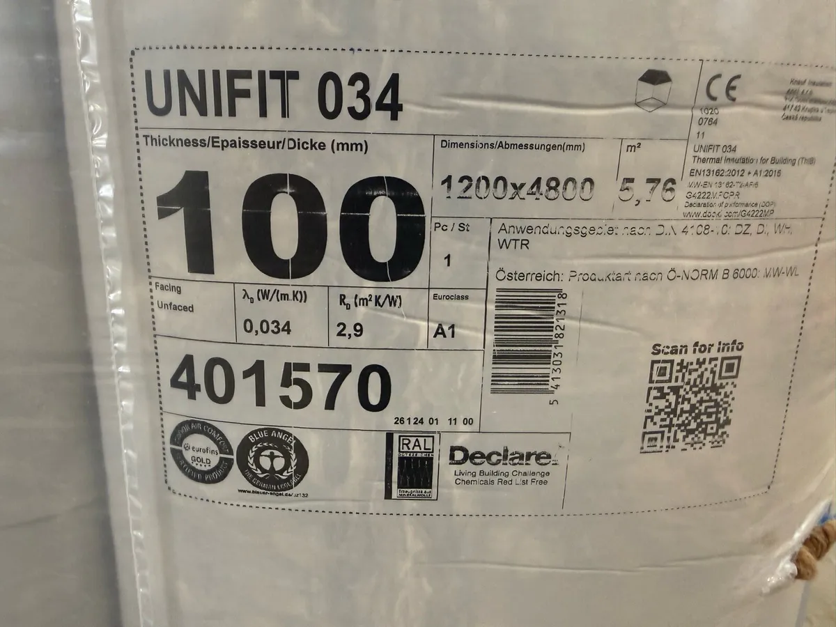 Knauf Unifit 034 Mineral Wool Insulation - Image 3