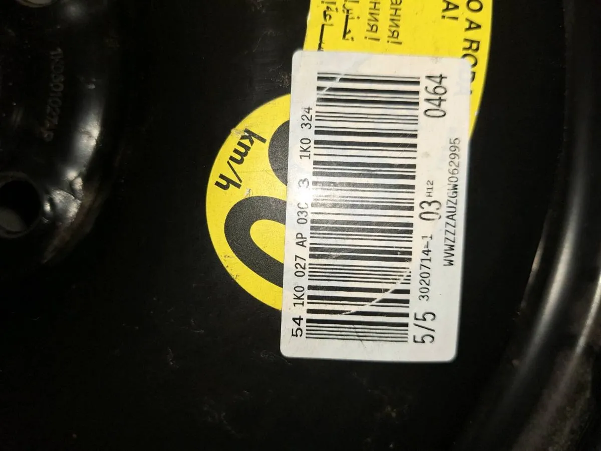 COLLECTION ONLY: Space Saver Wheel and Tyre VW - Image 3