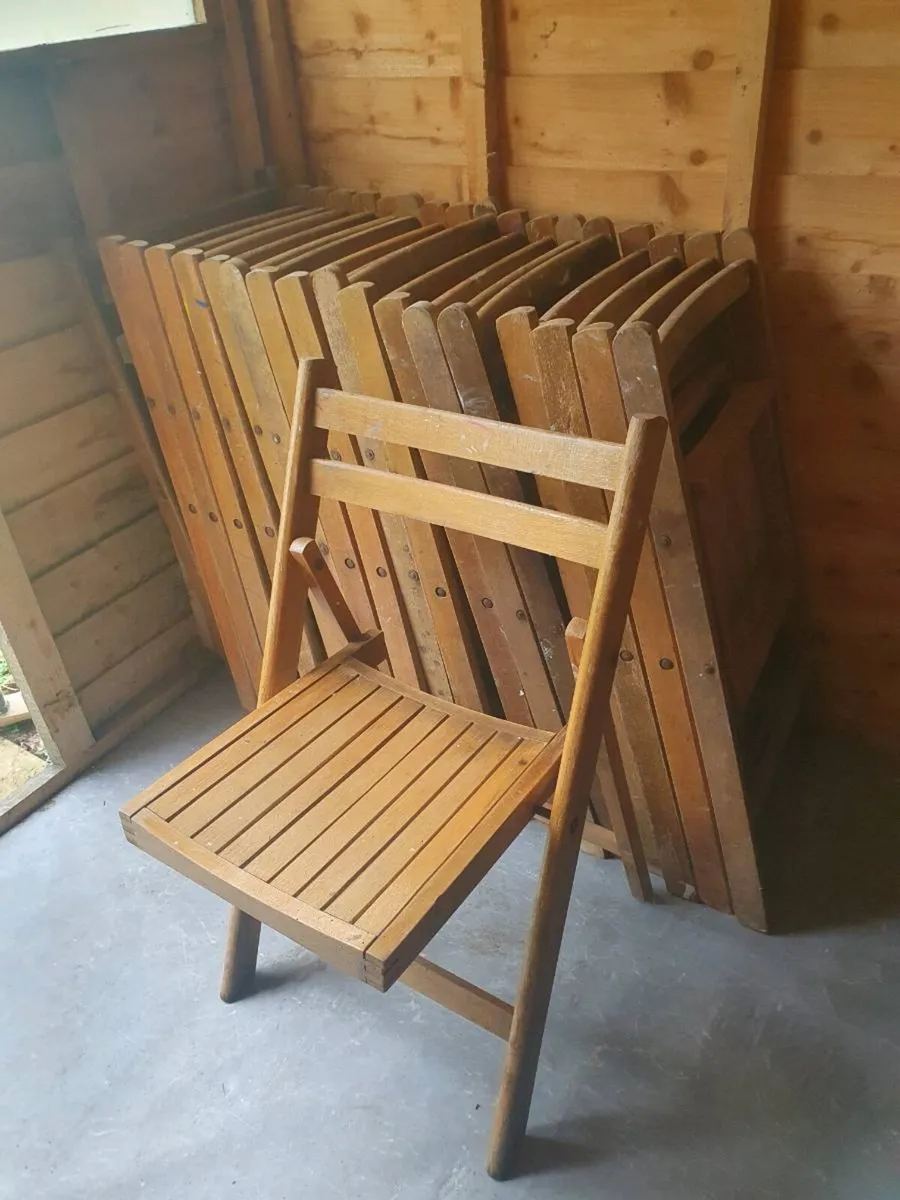 Folding chairs for sale - Image 2